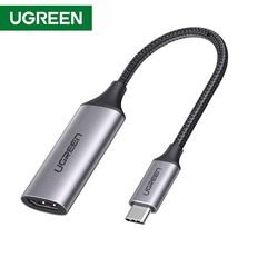 USB adapter UGREEN 70444 USB Type C to HDMI 2.0 4K@60 Hz Thunderbolt 3 Converter for MacBook / PC gray