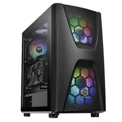 ქეისი Thermaltake CA-1N5-00M1WN-00 Commander C34, ARGB, Mid-tower Case, Tempered Glass, Black  - Primestore.ge