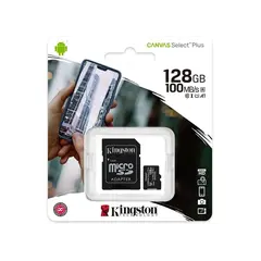 ფლეშ მეხსიერება Kingston 128GB Canvas Select Plus With Adapter (SDCS2/128GB)  - Primestore.ge
