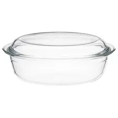 საცხობი ჭურჭელი Ardesto AR2408BG 3L Baking Dish With Lid Black Mars Oval  - Primestore.ge