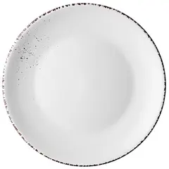 თეფში Ardesto AR2926WMC Dinner Plate Lucca, 26 cm, Ceramics Winter white  - Primestore.ge