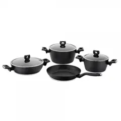 ქვაბის და ტაფის ნაკრები KORKMAZ A2890 NORA COOKWARE 7 pcs  - Primestore.ge