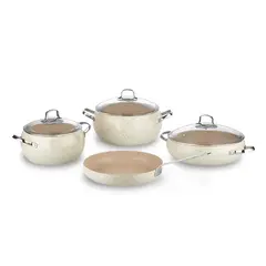 ქვაბების და ტაფების ნაკრები Korkmaz A2656 Mondea 7 Pcs Set  - Primestore.ge