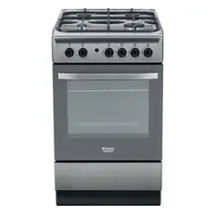 გაზქურა Oz OE 6040 IX OBK60X60X4E Coocker, 4Gas, Oven-Electric, 7Programm, Lighter, Convection, 3 Plates, 60x60x85, Silver  - Primestore.ge