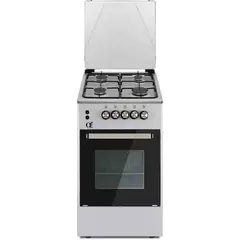 გაზქურა Oz OE 5040 IX OSE50X50X4 Coocker, 4Gas, Oven-Electric, 50x50x85, Silver, Top metal  - Primestore.ge
