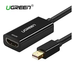 ადაპტერი UGREEN MD112 (40360) Mini DisplayPort to HDMI Adapter Mini DP Thunderbolt 2 HDMI Cable Converter for MacBook Air 13 Surface Pro 4 thunderbolt 4K  - Primestore.ge