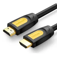 HDMI კაბელი UGREEN HD101 (11106) HDMI to HDMI Cable 15M (Yellow/Black)  - Primestore.ge