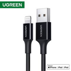 Cable UGREEN USB-A Male to Lightning Male Cable Nickel Plating ABS Shell 1m (Black)