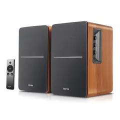 სტუდიური მონიტორი Edifier R1280Ts Active 2.0 Bookshelf Speaker Set, 42W RMS, Brown  - Primestore.ge