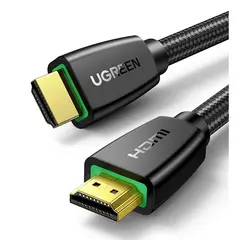 HDMI კაბელი UGREEN HD118 (40411) High-End HDMI Cable with Nylon Braid 3m (Black)  - Primestore.ge