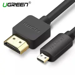 HDMI კაბელი UGREEN HD127 (30102) Micro HDMI to HDMI Cable 1.5m (Black)  - Primestore.ge