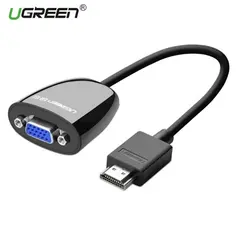 ადაპტერი UGREEN MM105 (40253) HDMI to VGA converter without Audio Black  - Primestore.ge