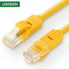 UTP LAN კაბელი UGREEN NW103 (11230) Cat5e Patch Cord UTP Lan Cable 1m (Yellow)  - Primestore.ge