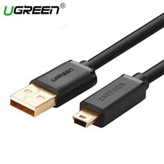 USB კაბელი UGREEN US132 (10386) USB 2.0 A Male to Mini 5 Pin Male Cable 3m (Black)  - Primestore.ge