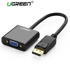 ადაპტერი UGREEN DP109 (20415) DP Male to VGA Female Converter  Black DP To VGA  - Primestore.ge