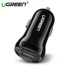 მანქანის USB დამტენი UGREEN ED018 (50875) Car Charger Dual USB Mini 5V / 2.4A Max  - Primestore.ge