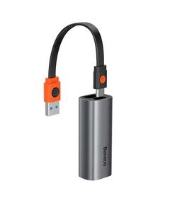 ადაპტერი Baseus Steel Cannon Series USB A Gigabit LAN Adapter CAHUB-AD0G  - Primestore.ge