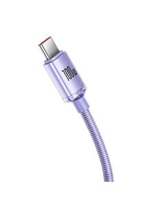 კაბელი Baseus Crystal Shine Series Fast Charging Data Cable USB to Type-C 100W 1.2m CAJY000405  - Primestore.ge