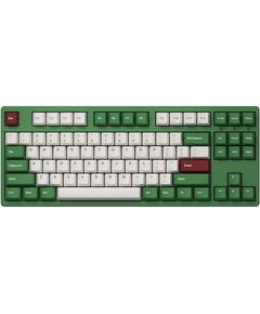 კლავიატურა Akko Keyboard  3087 Matcha Red Bean Cherry MX Silent Red, RU, Green  - Primestore.ge