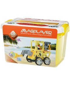 კონსტრუქტორი Magplayer Designer magnetic box set 68 e. MPT2-68  - Primestore.ge