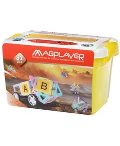 კონსტრუქტორი Magplayer Designer magnetic box set 81 e. MPT2-81  - Primestore.ge