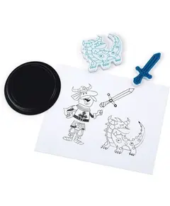 სათამაშო Janod SET OF 30 STAMPINOO WARRIORS STAMPS  - Primestore.ge