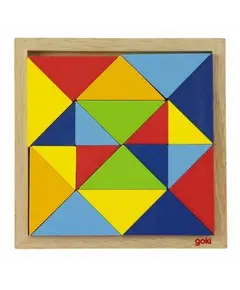 Prefab wooden puzzle Goki The wooden puzzle The world of forms - abstraction 57572-2