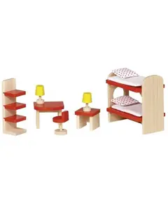 ხის ავეჯის ნაკრები goki Set for dolls Furniture for children's room 51719G  - Primestore.ge