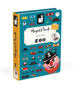 Logical toy Janod Magnetic book of Janod Funny faces - boy J02716