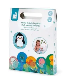 სათამაშო აბაზანისთვის Janod Bath memory 24 cards  - Primestore.ge