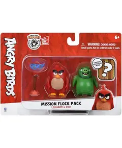 სათამაშო ნაკრები Jazwares ANB - Mission Flock (Red and Leonard)  - Primestore.ge