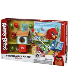 სათამაშო ნაკრები Jazwares ANB - Medium Playset (Pig City Build 'n Launch Playset)  - Primestore.ge