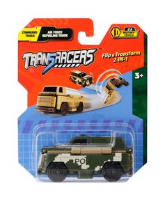 Toy car TransRacers Battlefield Command Truck & Air Force Refueling Truck