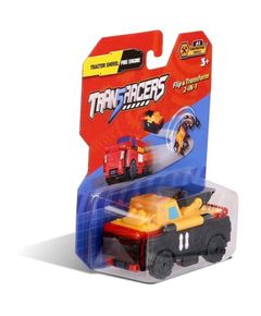 სათამაშო მანქანა TransRacers Tractor Shovel & Fire Engine  - Primestore.ge