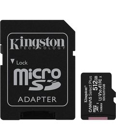 მეხსიერების ბარათი Kingston 512GB microSDXC Canvas Select Plus 100R A1 C10 Card  - Primestore.ge