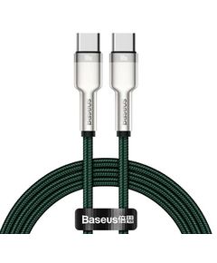 კაბელი Baseus Cafule Series Metal Data Cable Type-C to Type-C 100W 1m CATJK-C06  - Primestore.ge