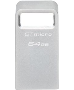 USB ფლეშ მეხსიერება Kingston 64GB USB 3.2 Gen1 DT Micro R200MB/s Metal  - Primestore.ge