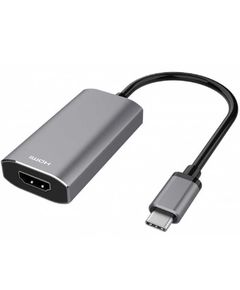 Primestore.ge - ადაპტერი 2E adapter USB-C - HDMI 2.1, 0.21m, space grey