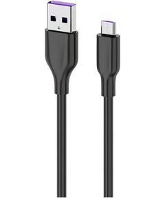 Primestore.ge - კაბელი 2E Cable USB-A - microUSB Glow 1m Black