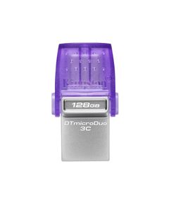 USB ფლეშ მეხსიერება Kingston 128GB DataTraveler microDuo 3C 200MB/s dual USB-A + USB-C (DTDUO3CG3/128GB)  - Primestore.ge