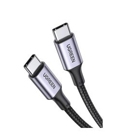 USB cable UGREEN US316 (70427) USB Type-C to Type-C 100W PD Fast Charging Cable, 1m, Black