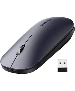 მაუსი UGREEN MU001 (90372) Wireless 2.4G Slim Silent Mouse, 4000DP, Light Black  - Primestore.ge