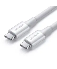 USB კაბელი UGREEN US300 (60551) USB2.0 Type-C to Type-C Male Cable 100W, 1m, White  - Primestore.ge