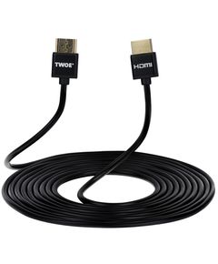 Cable 2Е Cable HDMI 2.0 (AM/AM), Slim, High Speed, Alumium, 3m, black