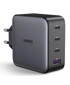 USB-C charger UGREEN CD226 (40747) GaN Fast Charger, 3xUSB-C, USB-A, 100W, Black