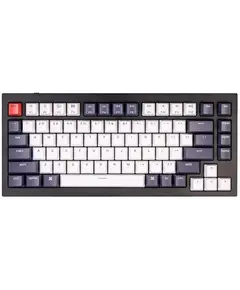 კლავიატურა Keychron Q1 QMK Custom HotSwappable Gateron Phantom Brown Switch Mechanical Keyboard Full Assembled Carbon Black RGB with Knob Russian Layout - Primestore.ge