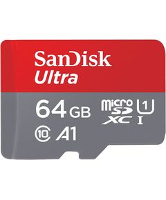 Primestore.ge - მეხსიერების ბარათი SanDisk 64GB Ultra MicroSD/HC UHS-I Card 140MB/S Class 10 SDSQUAB-064G-GN6MN