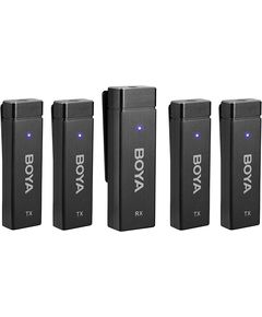 Wireless microphone BOYA BY-W4 Ultracompact 2.4GHz Four-Channel Wireless Microphone System