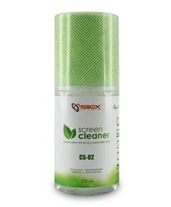 Primestore.ge - ეკრანის საწმენდი საშუალება SBOX Screen Cleaner CS-02 200 ml Green