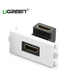 HDMI როზეტი UGREEN MM113 (20318) adapter connector HDMI Socket Panel (White)  - Primestore.ge